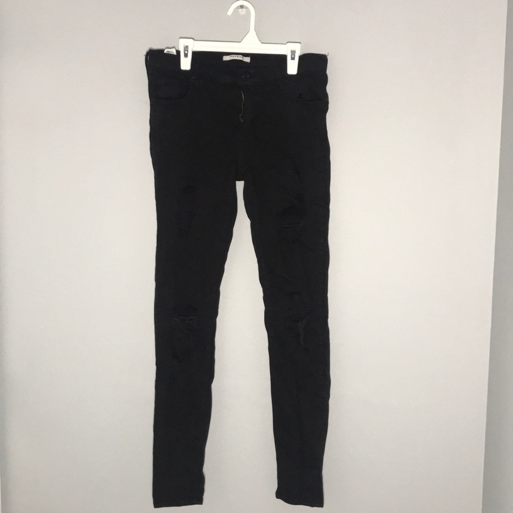 pacsun black ripped skinny jeans
